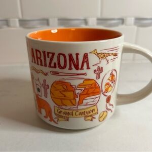 Starbucks Arizona Grand Canyon Mug - Orange and White. Been there series. EUC!